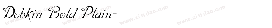 Dobkin Bold Plain字体转换
